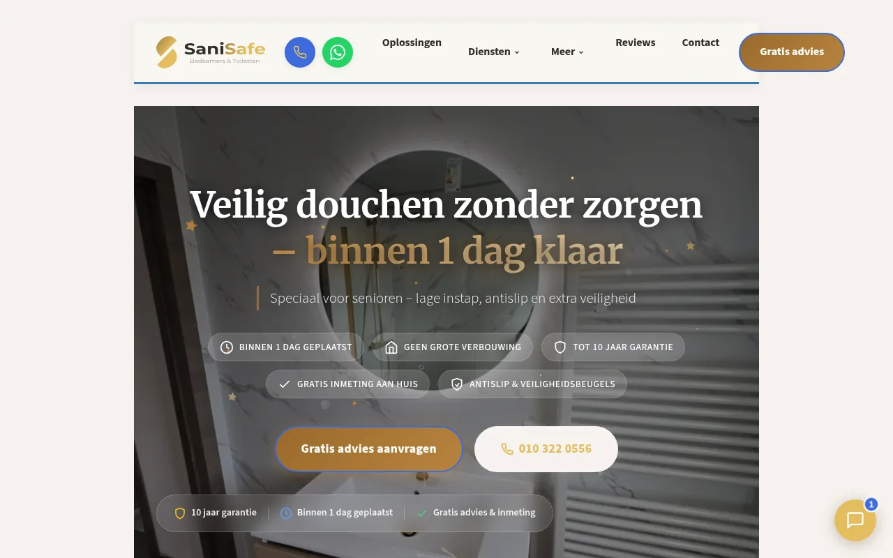 SaniSafe Badkamers